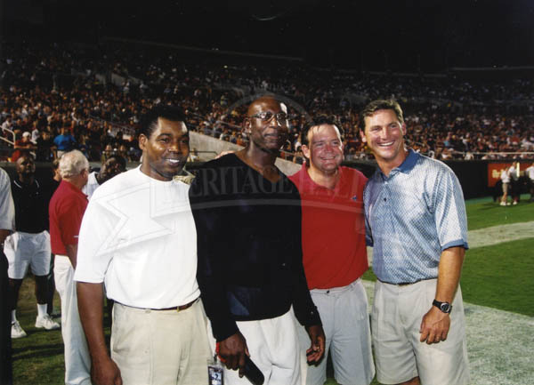 Eric Dickerson, Craig James & Lance McIlhenny Signed SMU Mustangs