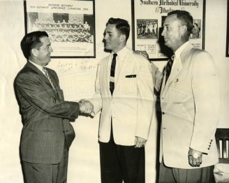 Gerald Mann, Don Meredith And Sleepy Morgan After Don Signed With SMU