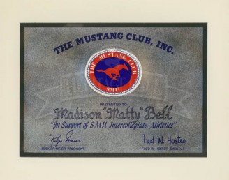 Matty Was A Mustang Club Member