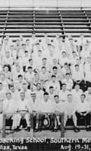 Knute Rockne Coaching School At SMU/Knute And Matty On Front Row