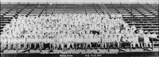 Knute Rockne Coaching School At SMU/Knute And Matty On Front Row