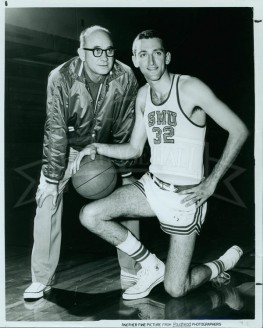 Coach Doc Hayes and 1961 Captain Steve Strange