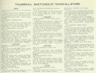 Oil Bowl Thumbnail Sketches Of Texas Players