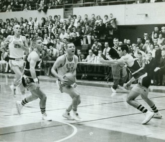 Jim Brockman Against TCU With Caroll Hooser Trailing