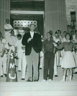 Hayden Fry at Pep Rally